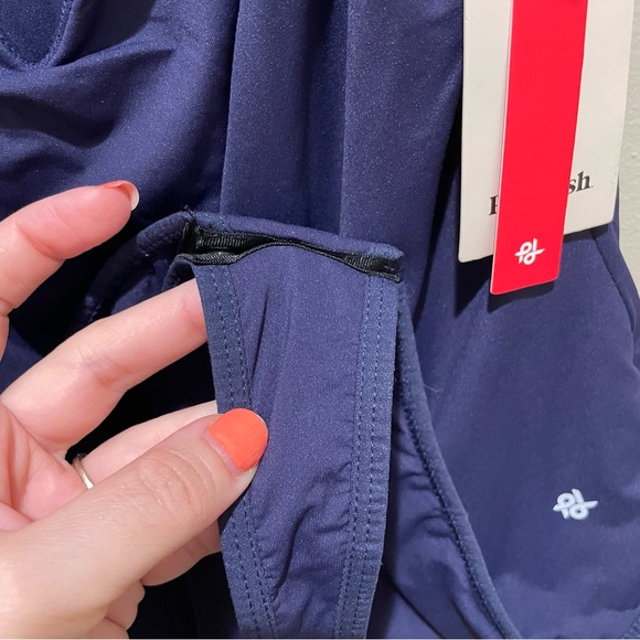 Popilush Deep V Neck Sleeveless Thong Bodysuit Navy Blue Women’s Size XL - Picture 12 of 12